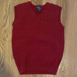 Polo by Ralph Lauren Boy’s Red Sweater Vest